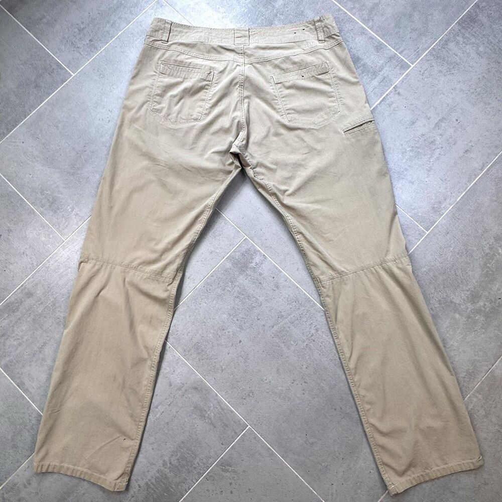 Kuhl Slax Pants 38x34 Khaki Stretch Chino Hiking Performance ENDURO